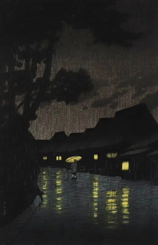 相州前川の雨