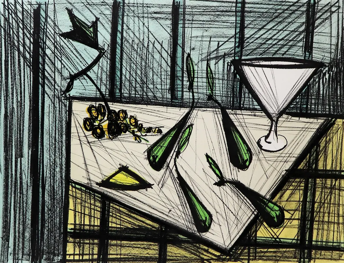 A still life with pears