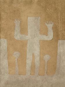 Personaje con dos árboles