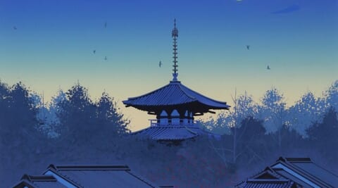 Horinji in the Moon Light