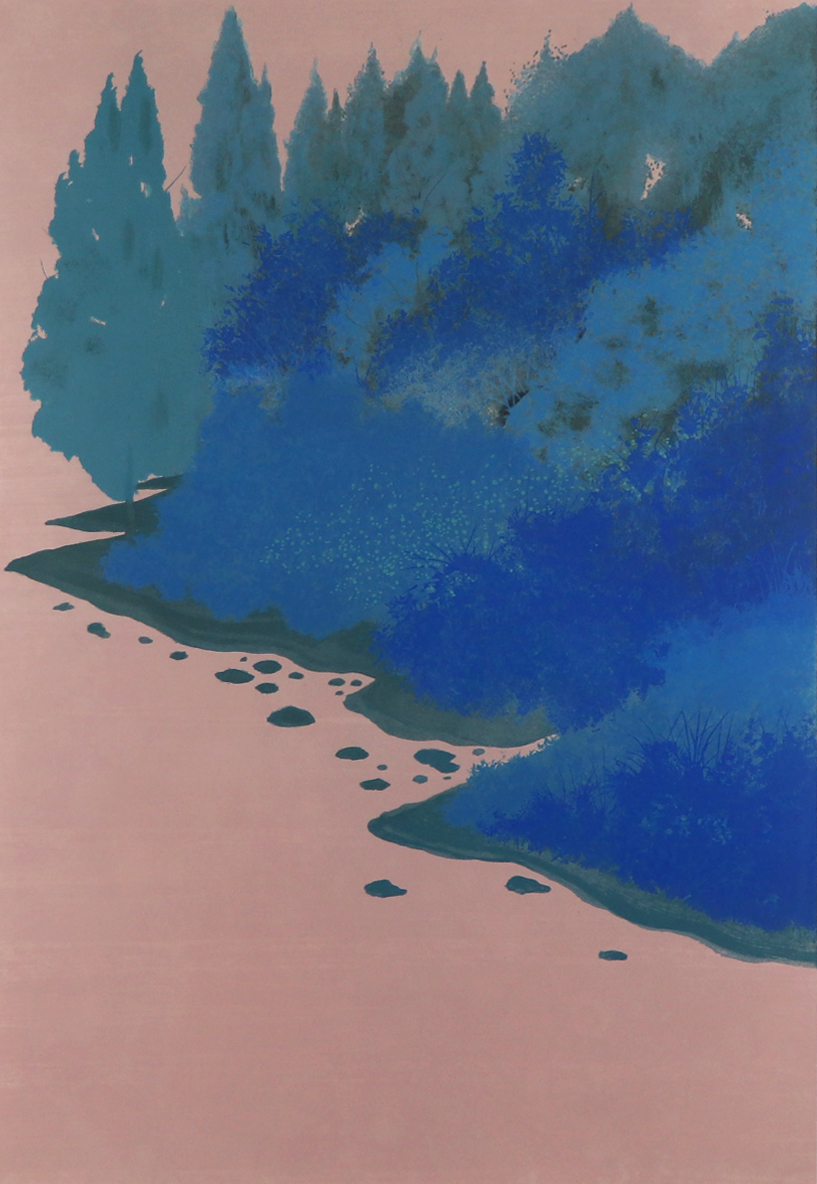 Water Planet #8 Blue River Bank